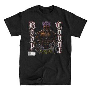 Body Count Band T-Shirt Heavy Metal Rap Rock Black Tee 84